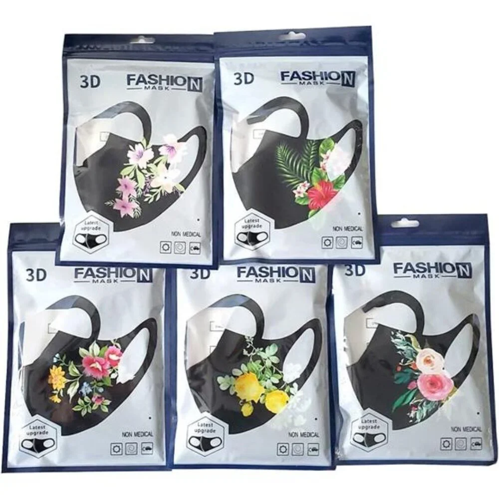 Washable Face Masks, Reusable, Ice Silk Cotton Cloth Masks